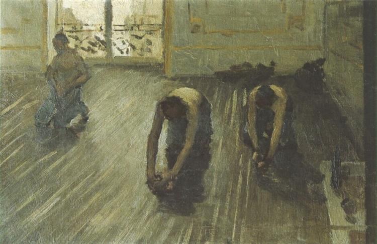 Этюд к «Строгателям паркета», 1875