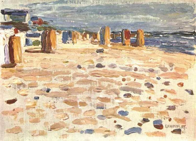 Пляжные корзины в Голландии, 1904 - Василий Кандинский