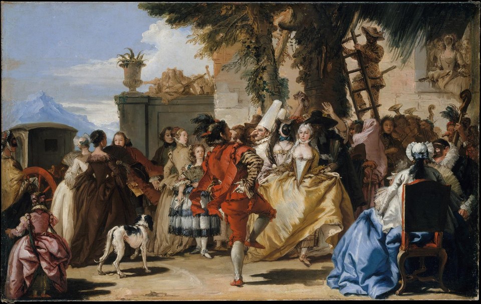 Танец в деревне, c.1755