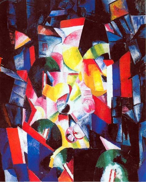 Город ночью, 1919