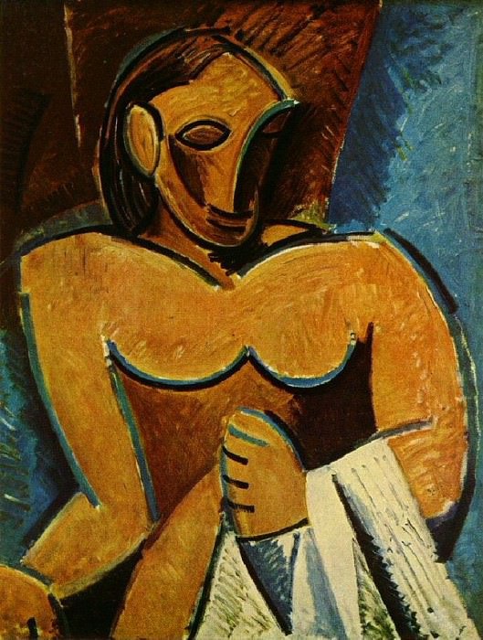 1907 Nu Е la serviette