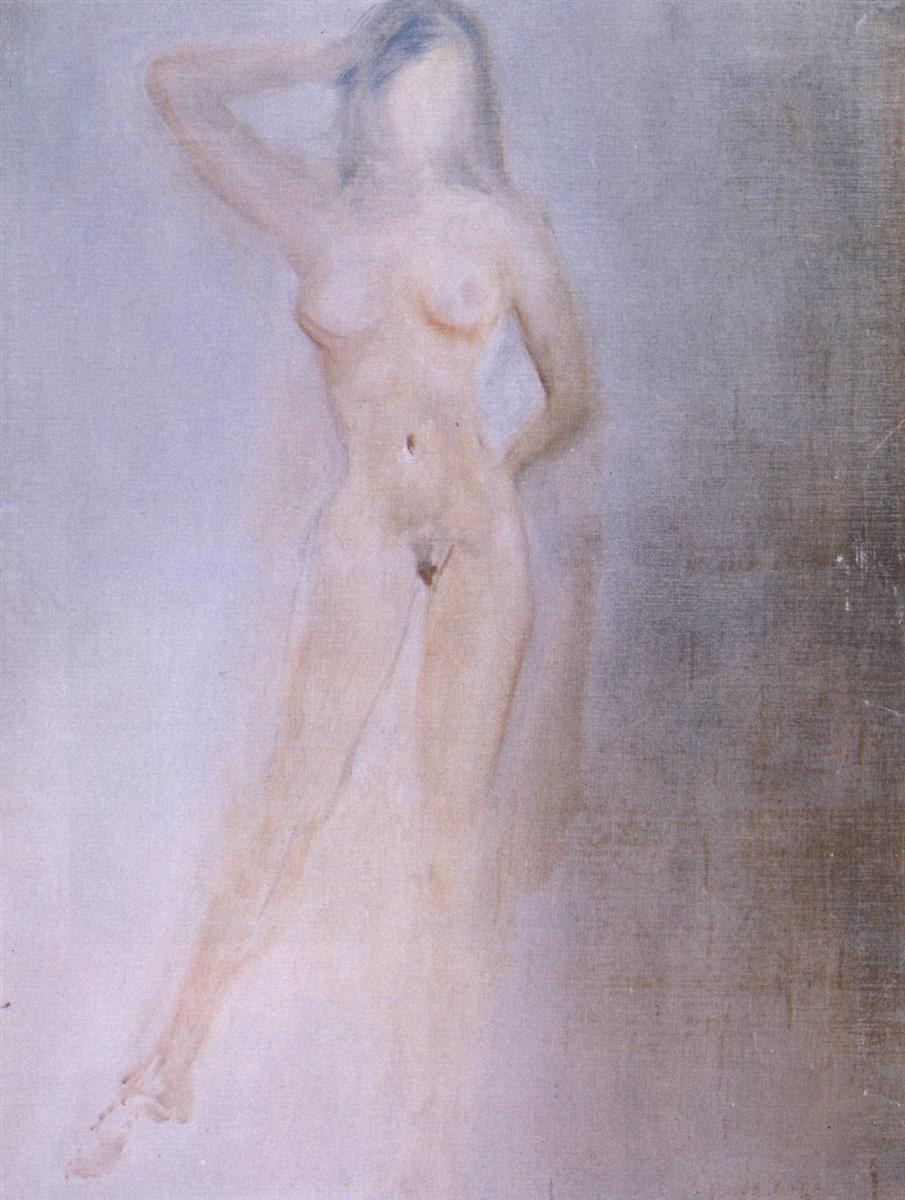 Этюд обнаженной женщины, c.1962