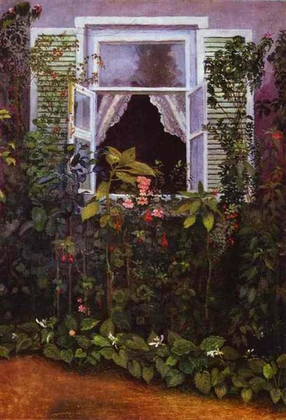 Окно, 1886 - Виктор Борисов-Мусатов