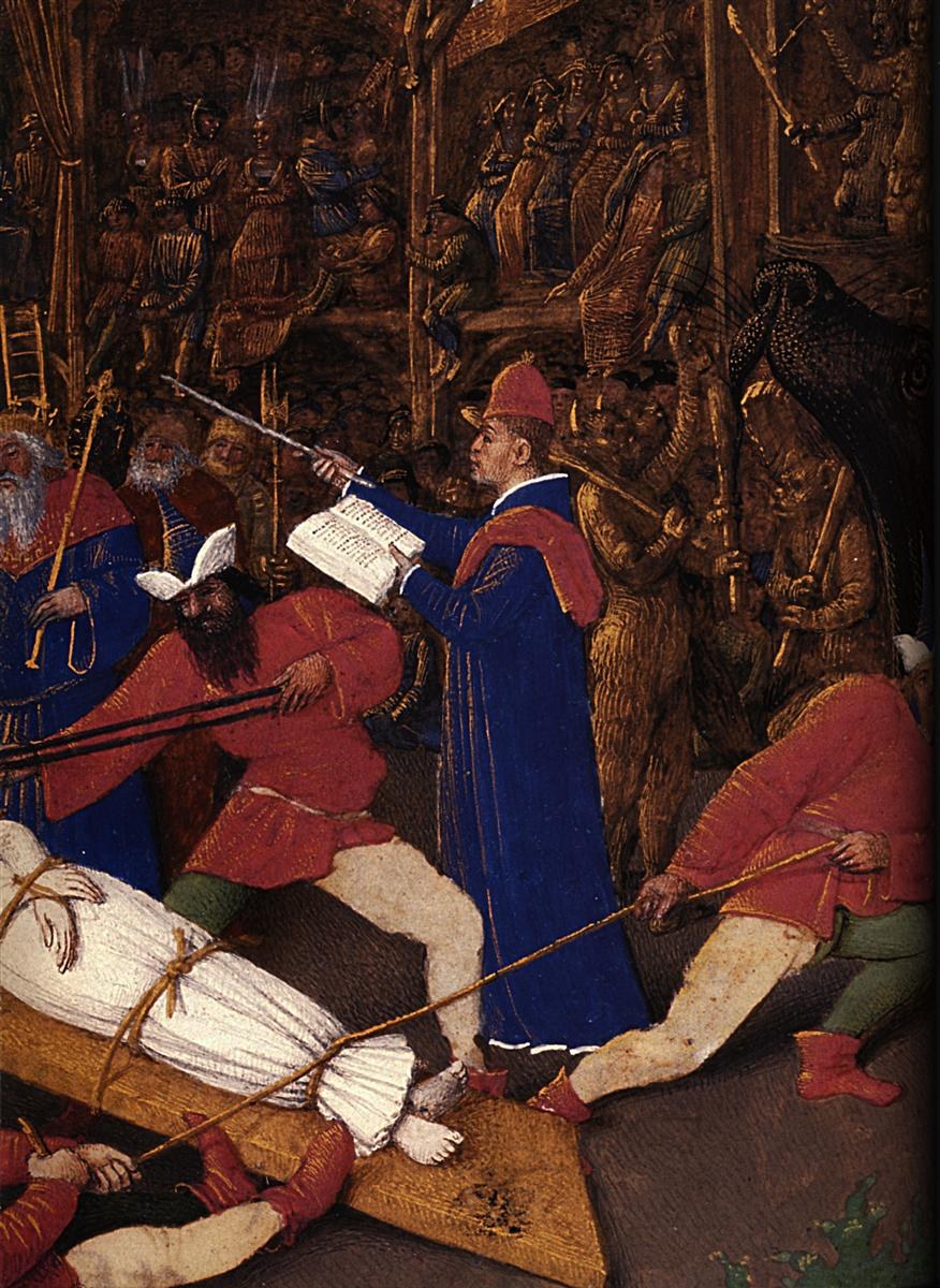 Мученичество Святой Аполлонии, деталь, 1453 - 1456