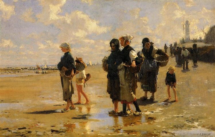 Ловля устриц в Канкале, 1878