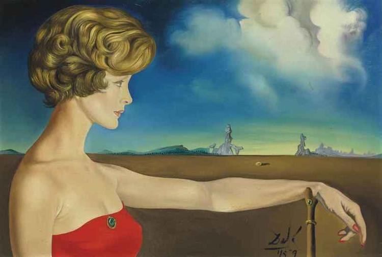 Молодая женщина в пейзаже, 1959
