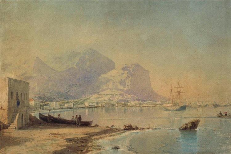 В гавани, 1842