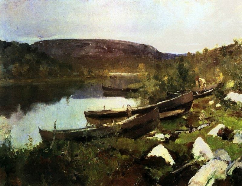 Ручей Святого Трифона в Печенге. 1894