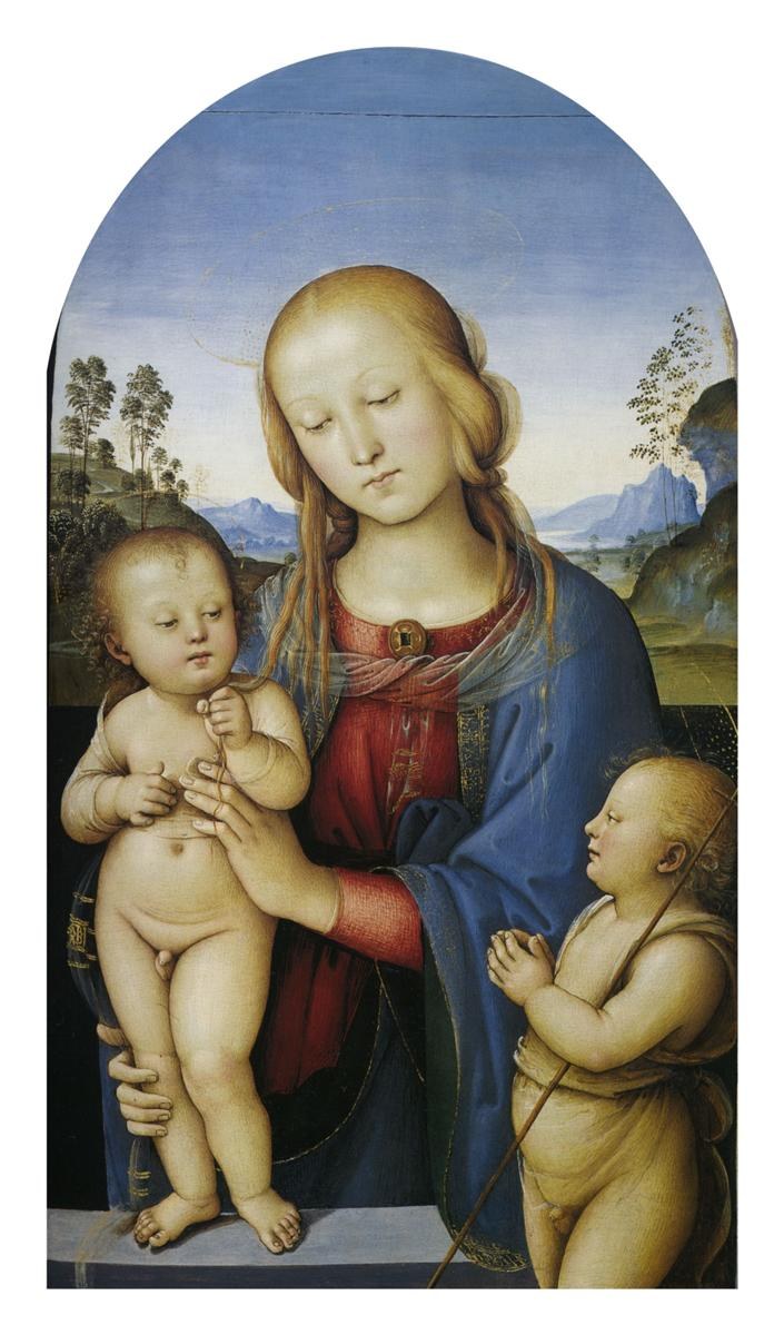 Мадонна с младенцами и святым Иоанном, 1480 - 1485