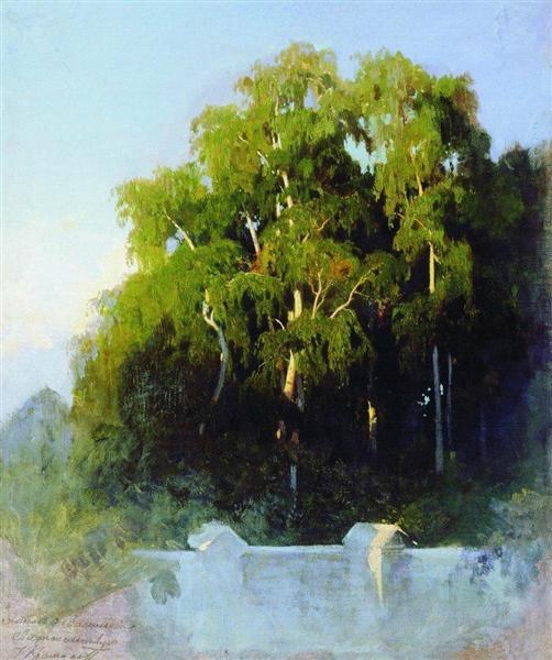 Березовая роща вечером, 1867 - 1869