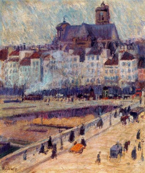 Мост Луи-Филиппа и церковь Сен-Жерве, 1904