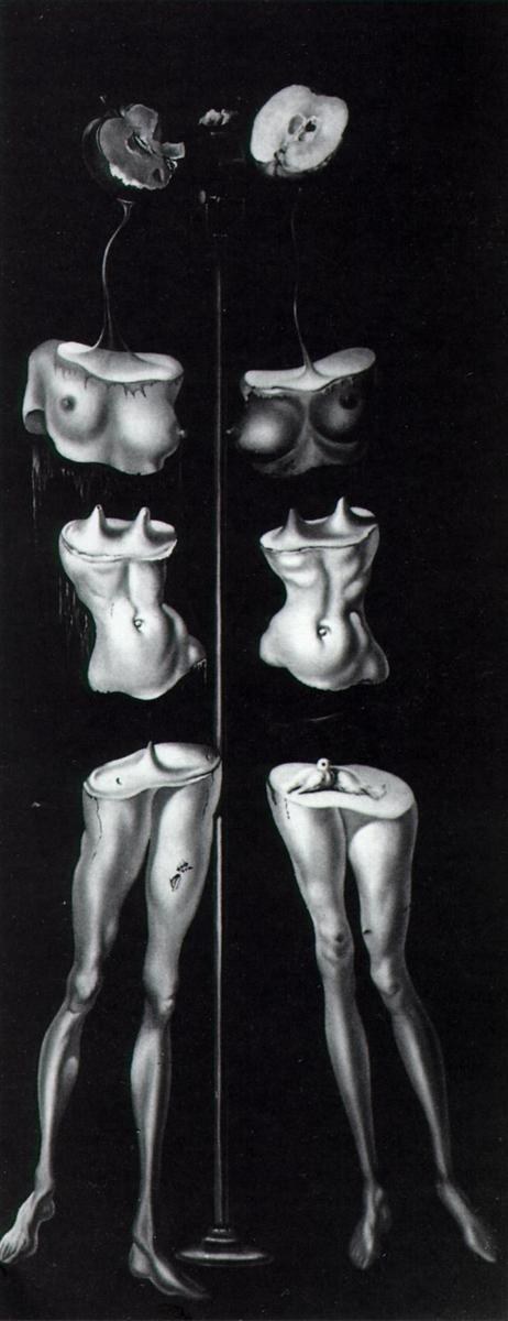 Без названия - Сценография (Фигуры, разрезанные на три части), 1942