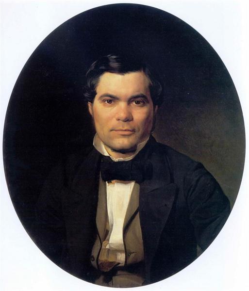 Портрет Якова Меркулова, 1855 - Николай Ге