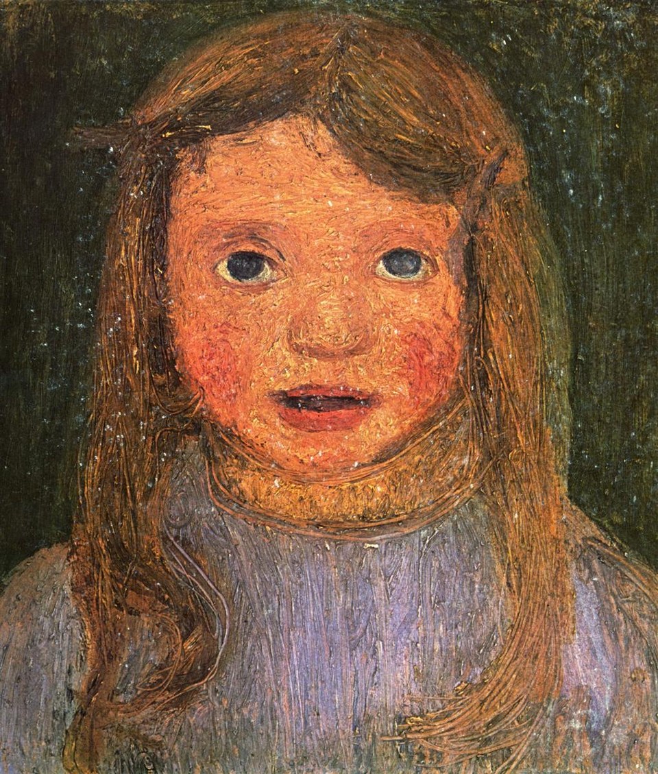 Голова маленькой девочки (Эльсбет), 1902 - Паула Модерсон-Беккер