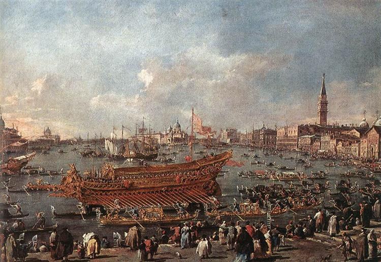 Дож на Бучинторо возле Рива-ди-Сант-Элена, 1766 - 1770