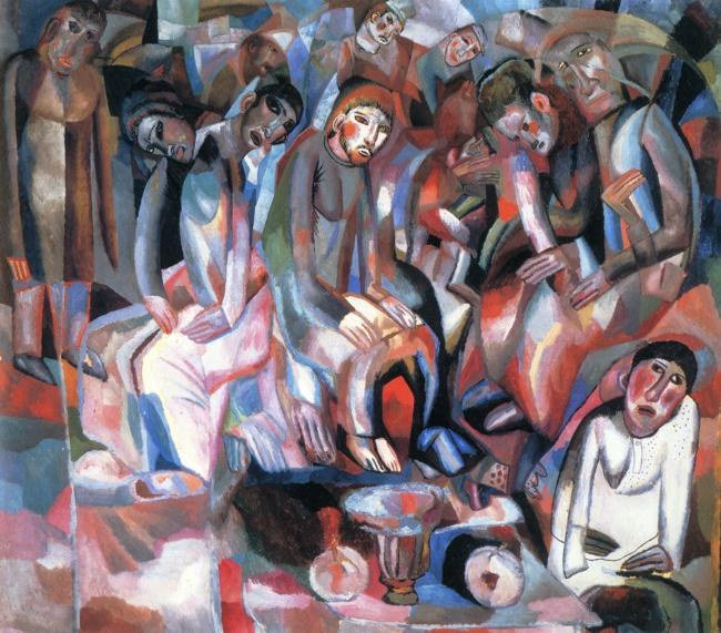 За столом, 1912 - 1913 - Павел Филонов