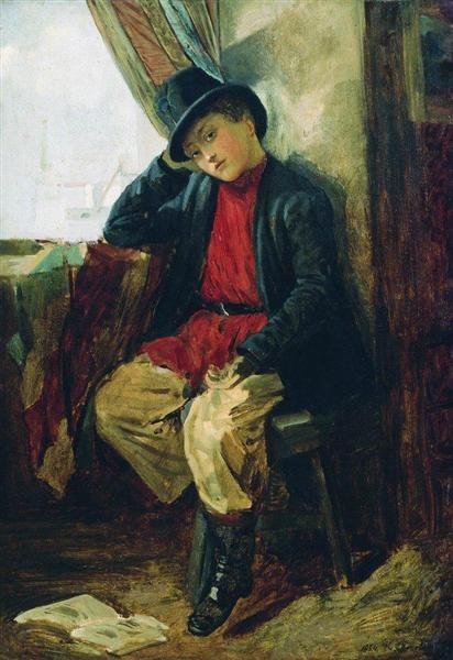 Портрет Владимира Маковского в детстве, 1854 - Константин Маковский
