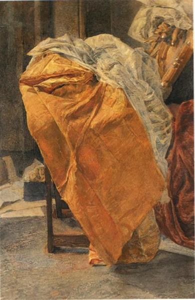 Натюрморт. Ткани., 1884 - Михаил Врубель