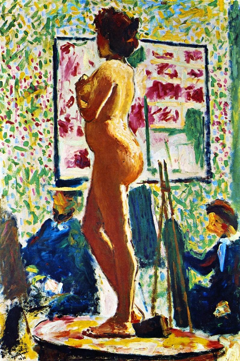 Натурный урок в Школе изящных искусств (Обнаженная фовистка), 1898
