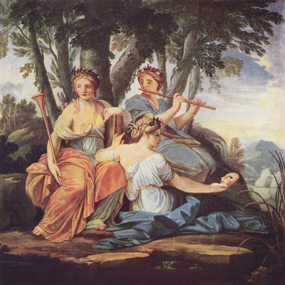 Клио, Эвтерпа и Талия, c.1640 - c.1645 - Эсташ Ле Сюёр