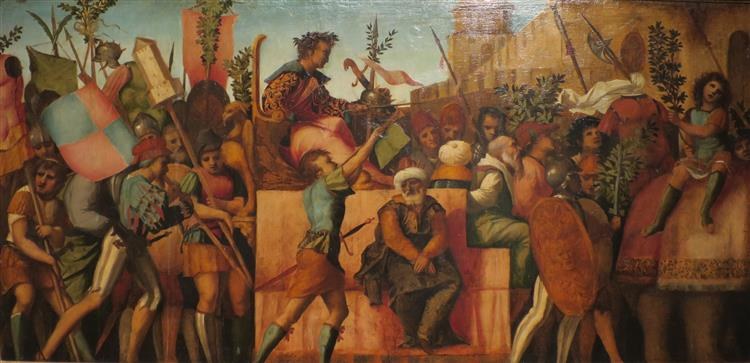 Триумф Цезаря, 1510 - Пальма Веккьо