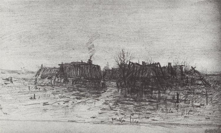 Забытая деревня, 1873 - Архип Куинджи