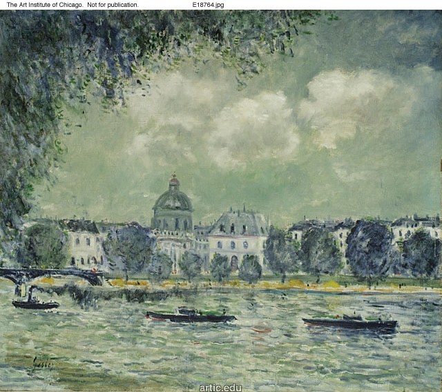 Сена с Институтом Франции, c.1870