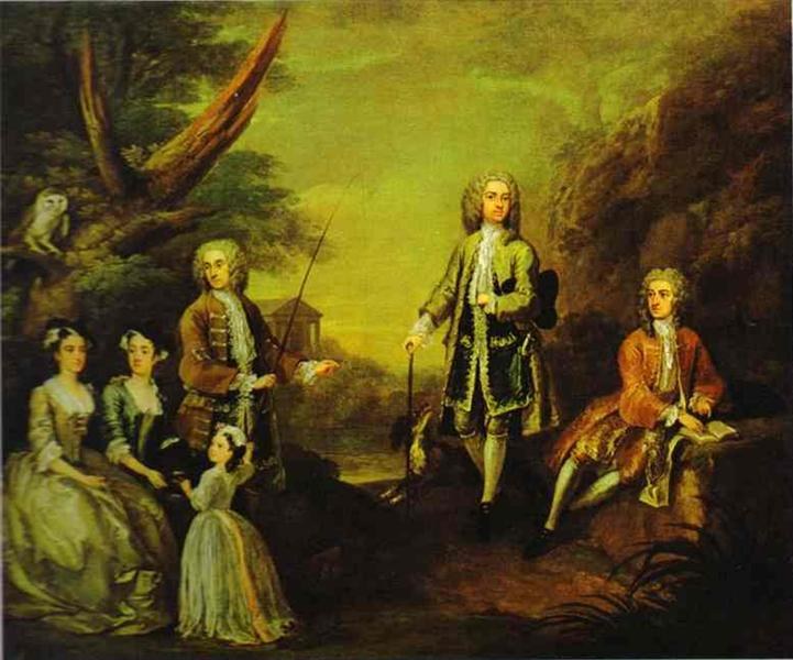 Семья Эшли и Поппла, 1730