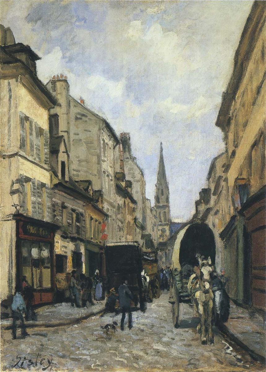 Главная улица в Аржантее, 1872