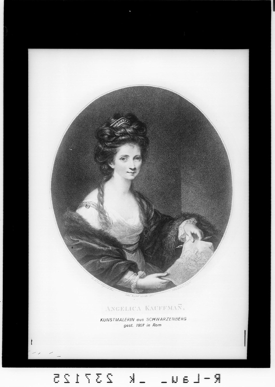 Анжелика Кауфман /художница из Шварценберга/ умерла в Риме в 1807 году. [Анжелика Кауфман]