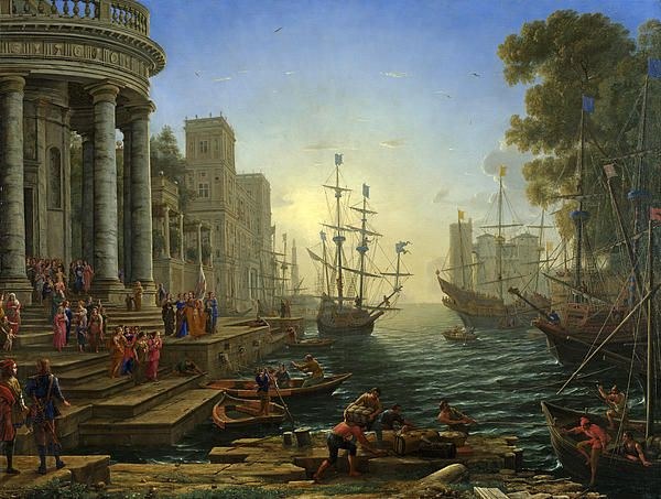 Морской порт с посадкой святой Урсулы, 1641
