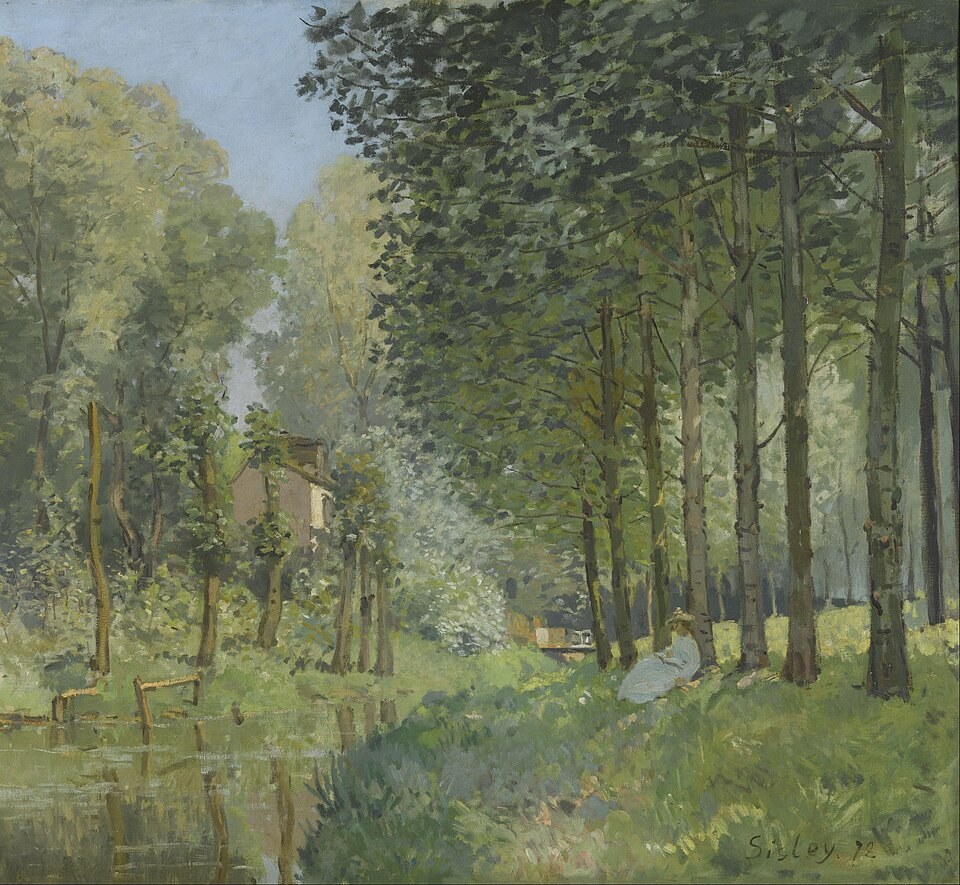 Le Repos au bord d'un ruisseau. Лисьер де Буа