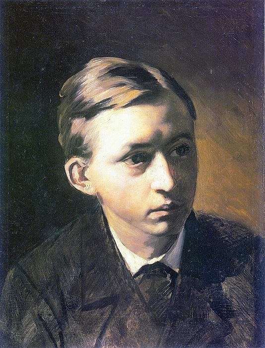 Портрет Н. А. Касаткина. 1876 Х.
