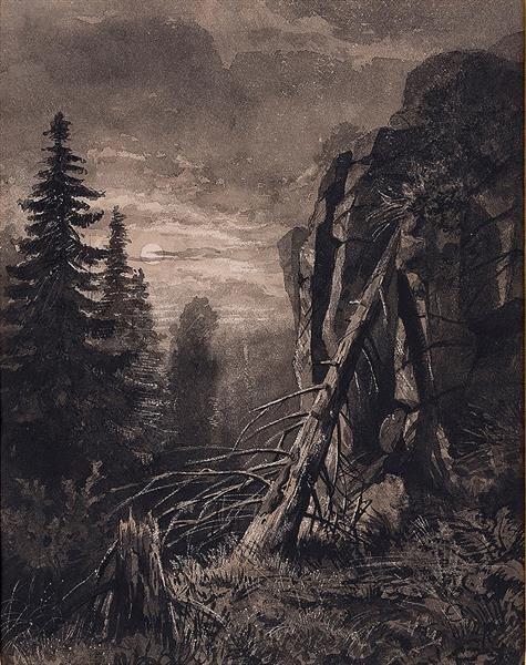 Мы клянемся. Петух., c.1859 - c.1860 - Иван Шишкин