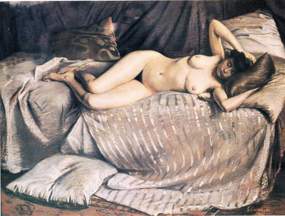 Обнаженная женщина, лежащая на диване, 1873