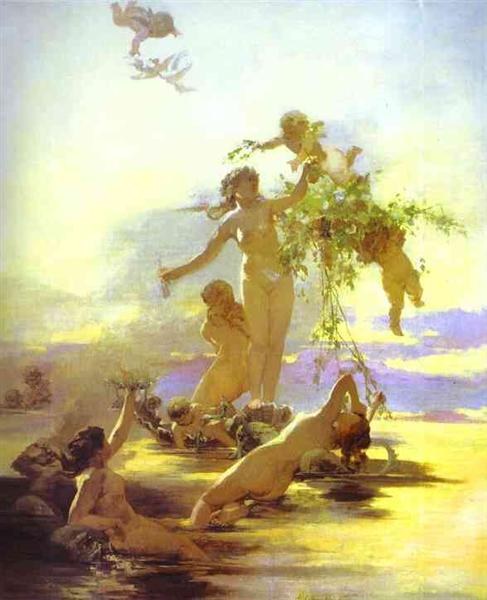 Наяды, c.1880 - Генрих Семирадский