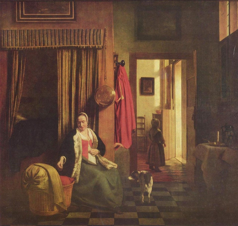 Мать у колыбели, c.1662