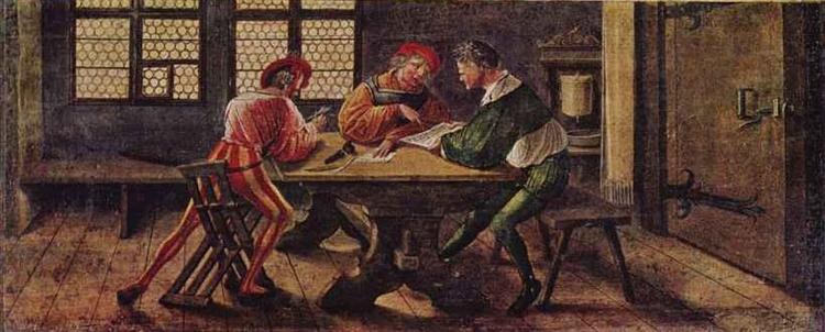 Вывеска школьного учителя, 1516