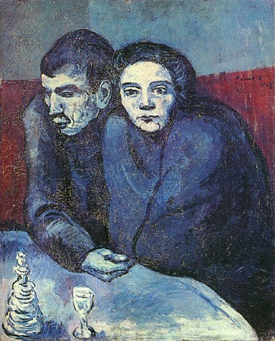 1903 Couple dans un cafВ