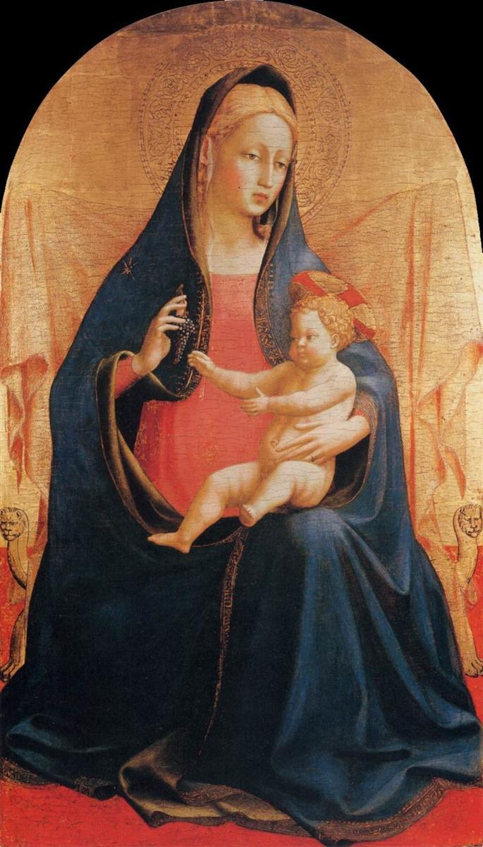 Мадонна с Младенцем винограда, c.1425 - Фра Анджелико
