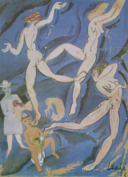 Сатирическая композиция («Танец» Матисса), 1923
