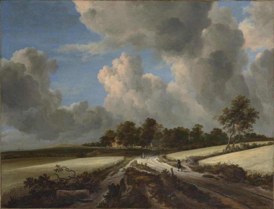 Пшеничные поля, 1670 - Якоб ван Рейсдал