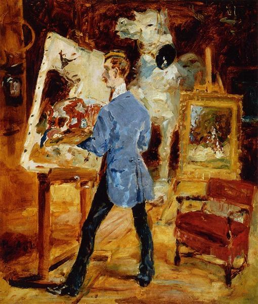 Принсто в своей мастерской, 1881