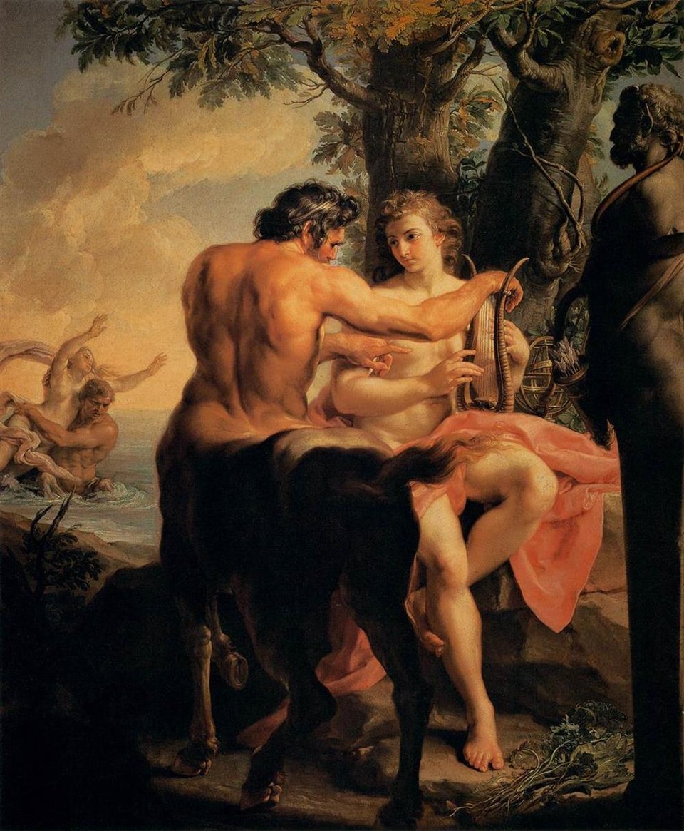 Ахиллес и кентавр Хирон, 1746 - Помпео Батони