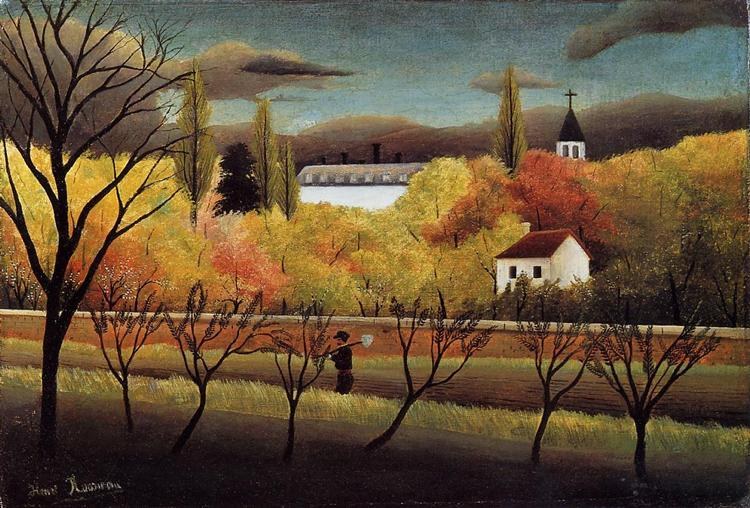 Пейзаж с фермером, 1896