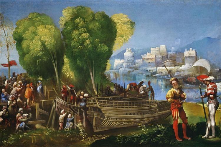 Эней и Ахат на берегу Ливии, 1520
