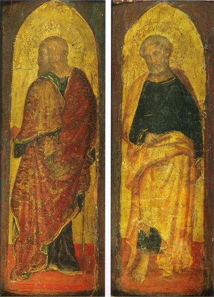 Св. Иаков Великий и Св. Петр, полиптих Коллекция Сандеи Беренсон, c.1410 - c.1412