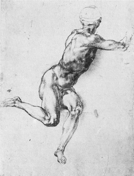 Этюд фигуры к «Битве при Кашине», 1505 г.