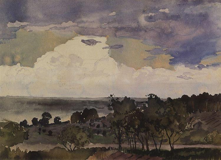 Пейзаж с озером, 1896 - Константин Сомов