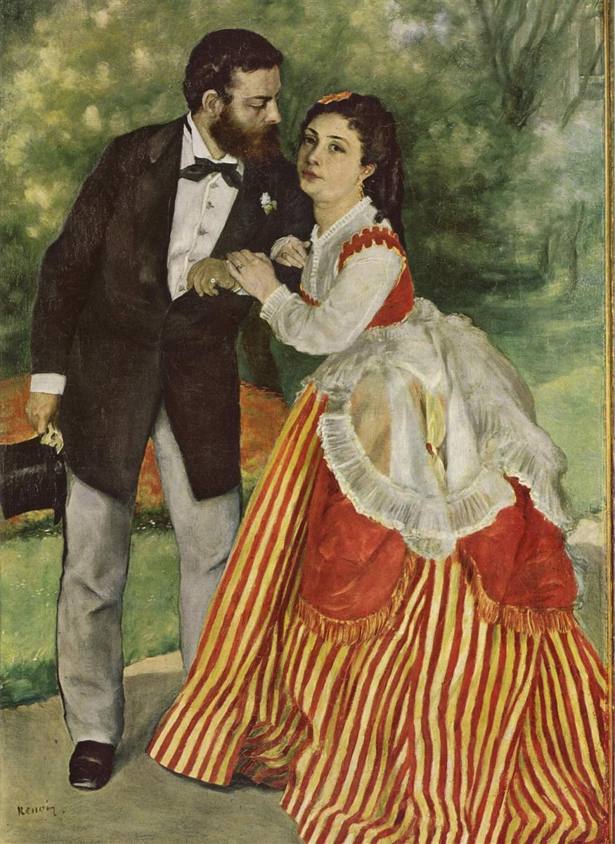 Альфред Сислей и его жена, 1868